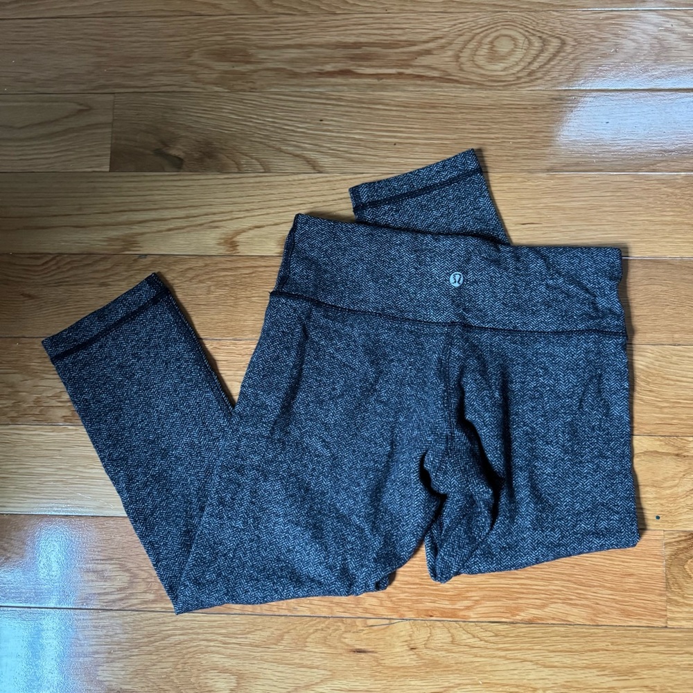 Lululemon Herringbone Wunder Under Crop 23”
